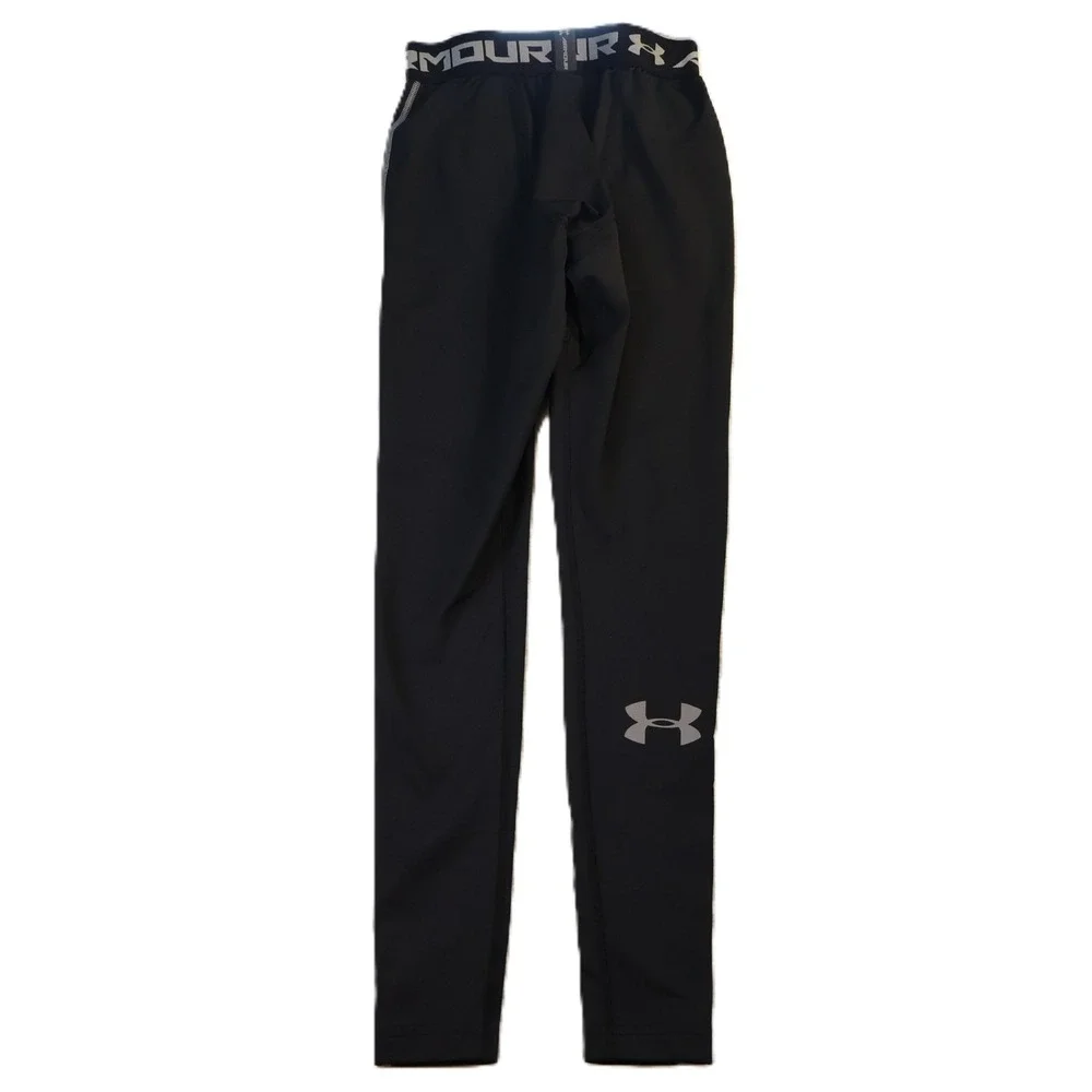Under Armour Mens S Compression Leggings Black HeatGear Athletic Tights